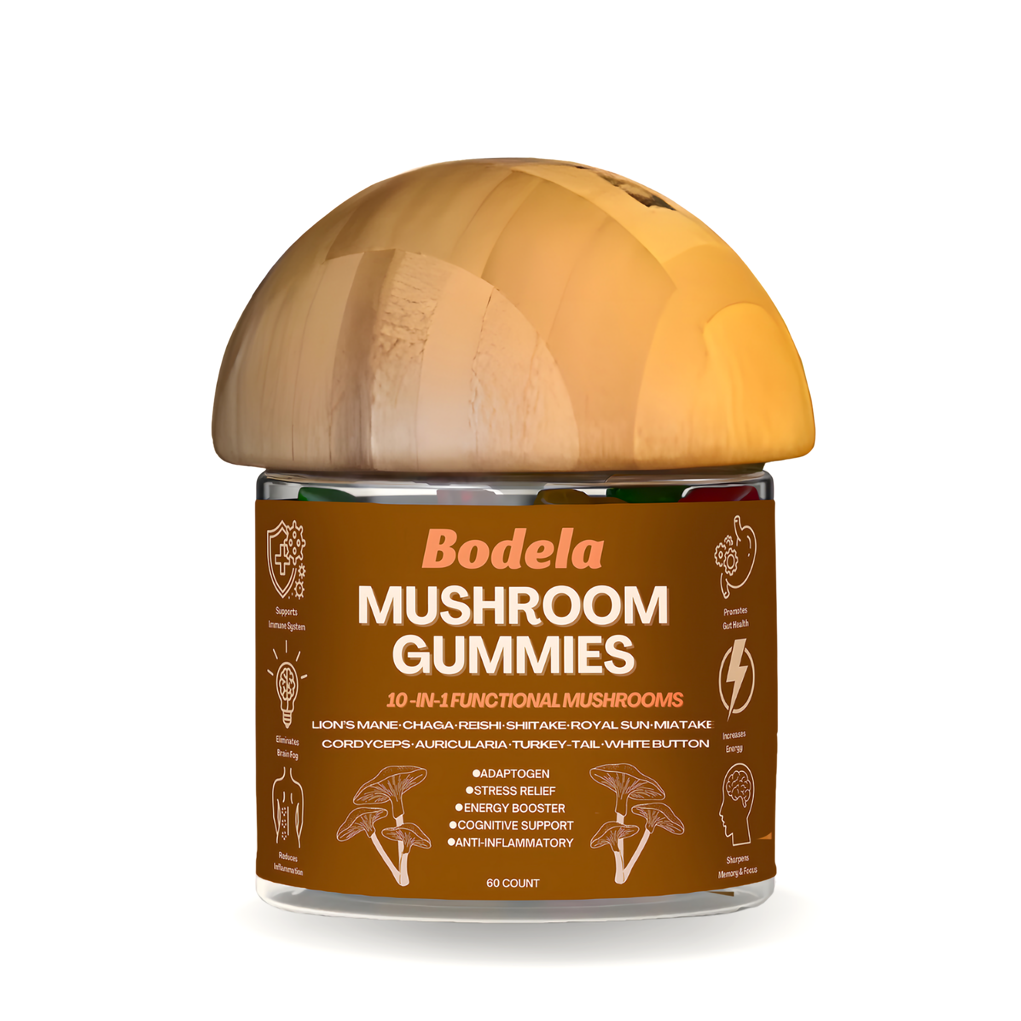 Bodela Mushroom Gummies | Support Well-Being - Planet Beauty