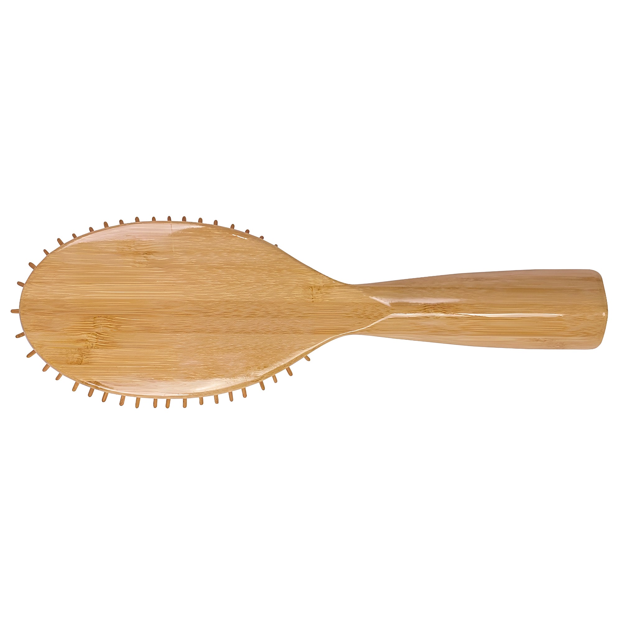 Bass 81 Dark Bamboo  Oval Style Body Brush with Natural Bristles