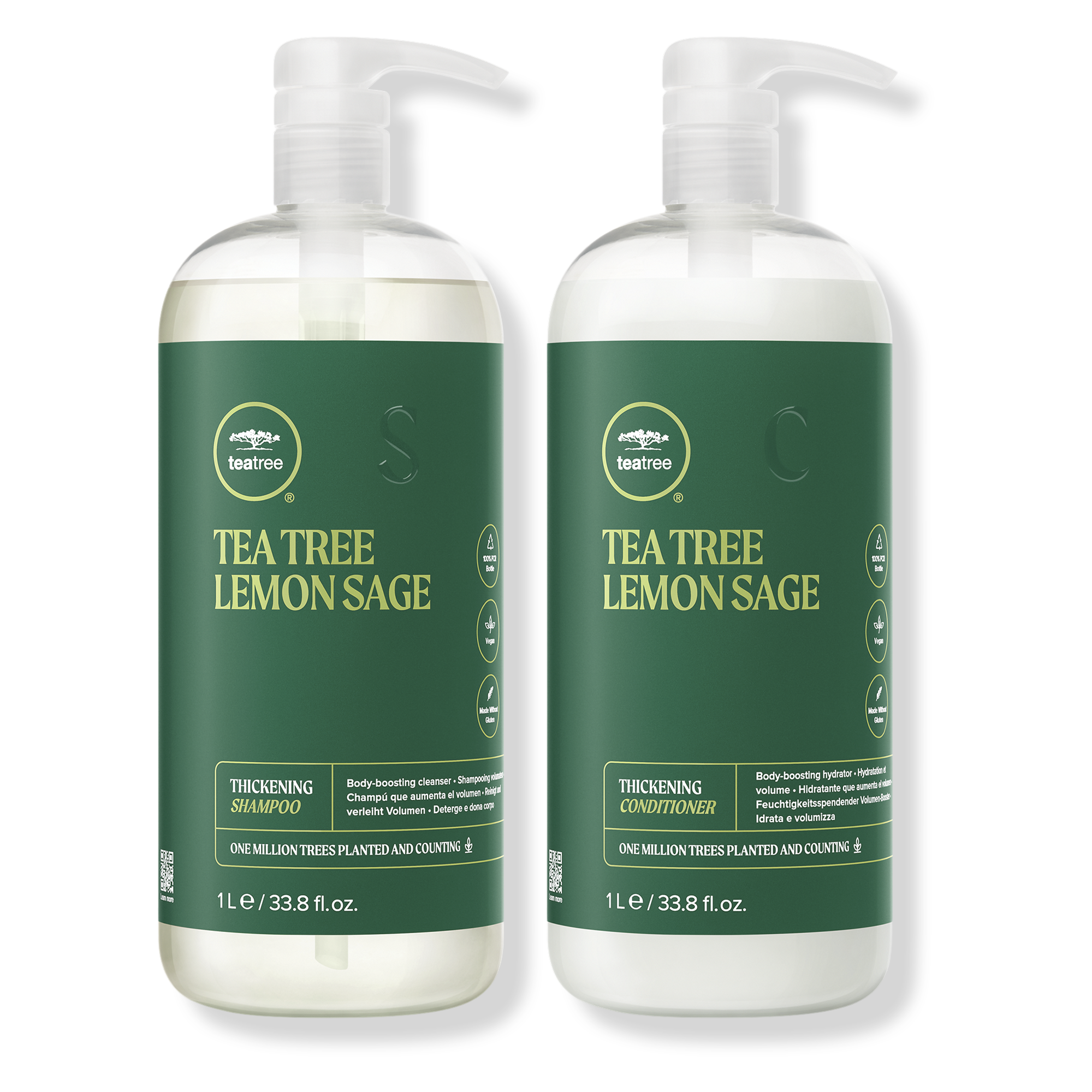 Paul Mitchell Tea Tree Lemon Sage Shampoo and Conditioner - Duo Liter / LITER