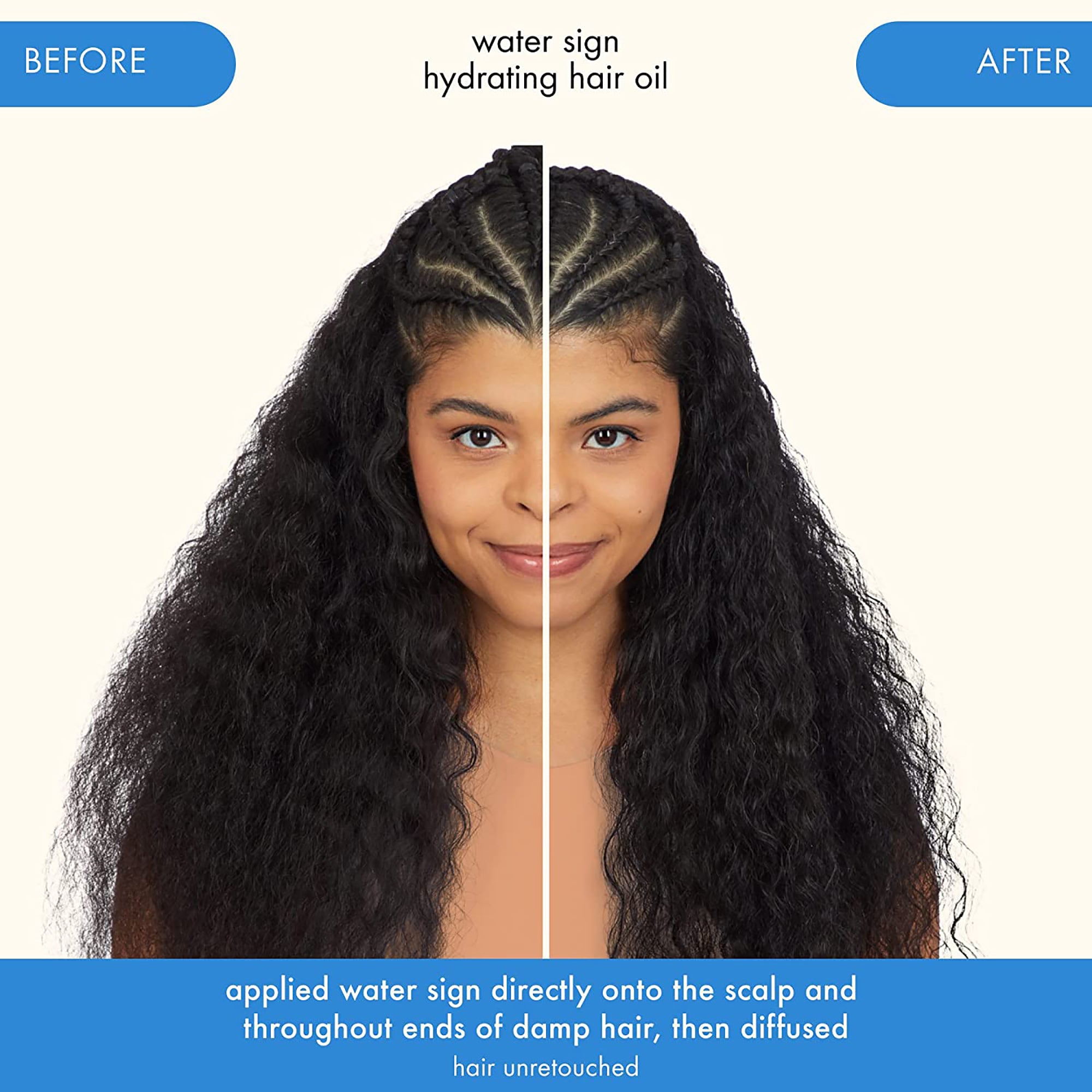 Amika Water Sign Hydrating Hair Oil with Hyaluronic Acid / 1 OZ